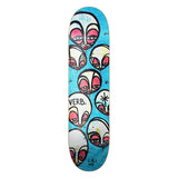 Verb Skateboard Bräda - Faces Blue