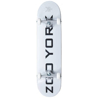 Zoo York Logo Block Skateboard - White-Skateboards-ScootWorld.se