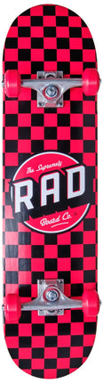 RAD Checkers Komplet Skateboard - Rød