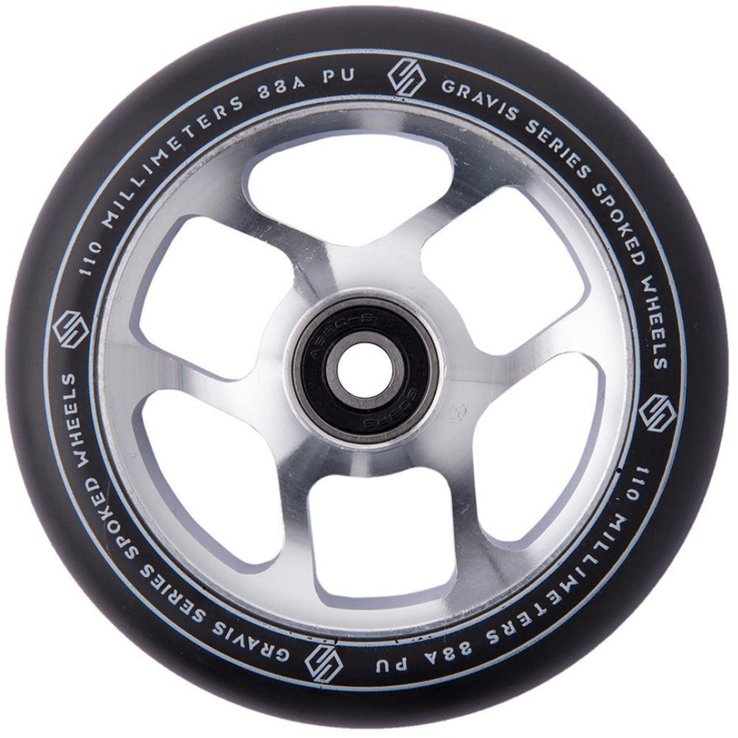 Striker Gravis Spoked 110mm Kickbike Hjul - Raw-Hjul till sparkcyklar-ScootWorld.se