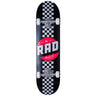 RAD Checker Stripe Skateboard - Svart