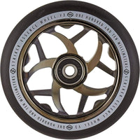 Striker Essence V3 Svart PU 110mm Kickbike Hjul - Metallic Black-Hjul till sparkcyklar-ScootWorld.se