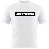 ScootWorld Box Logo Tshirt - White/Black