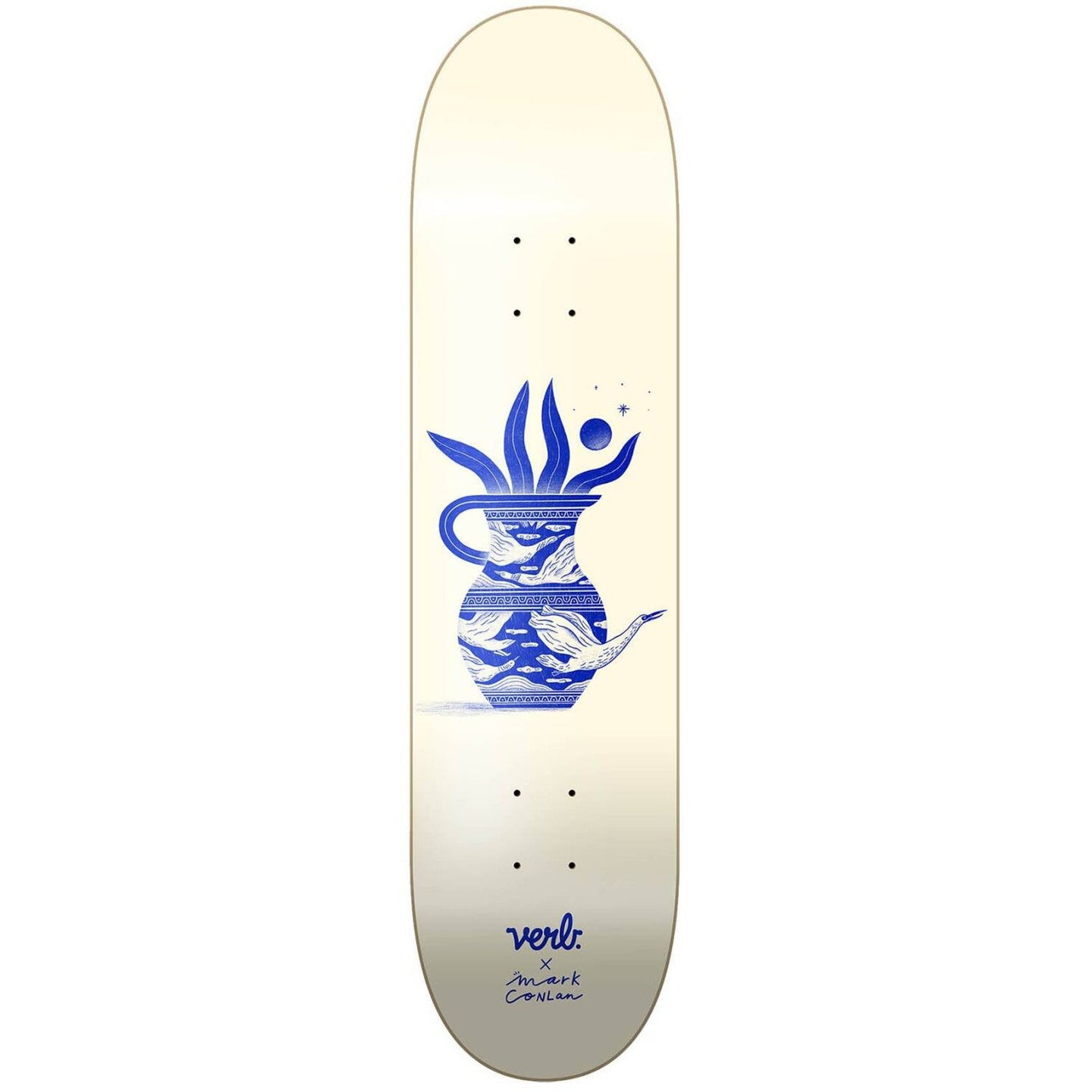 Verb Vase Series Skateboard Deck - Double Cream-ScootWorld.dk